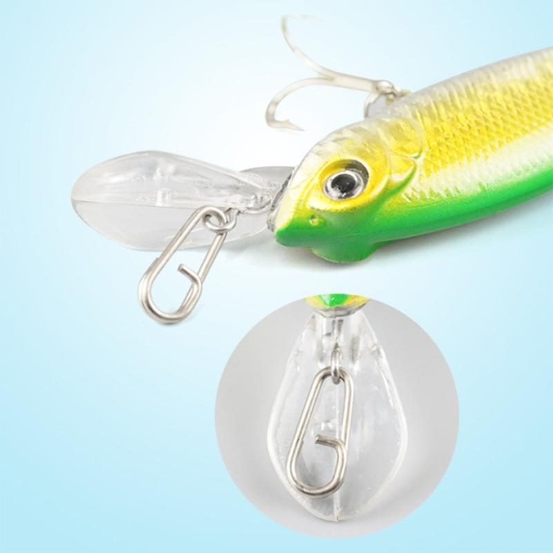 100Pcs High Strength Fishing Oval Split Rings Stainless Steel Split Rings Fishing Lures Connector Lures Rings Enduring