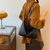Square Leather Shoulder Bag Hobo Women Handbag Vintage Boston Crossbody Bag  Work