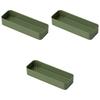Set of 3 Green Server Rests x x Interior Dimensions Chopstick ABS Setomonohonpo [A] [25.5 8.9 4.7 cm, 24.7 cm] Case, Resin,