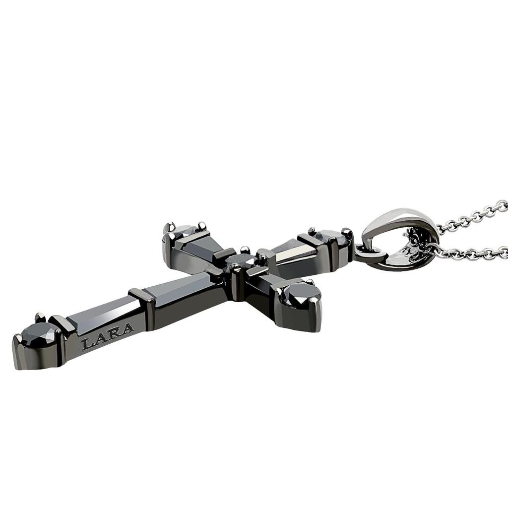 [Lara Christie] Heiliges Kreuz Halskette [BLACK Label] cp0025-b