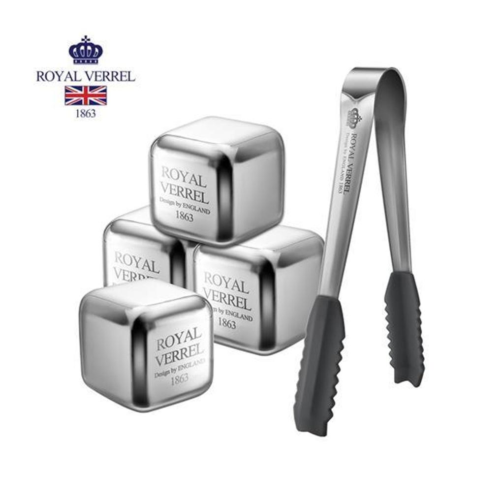Royal Burrell Edelstahl-Eiswürfel 4 Stück