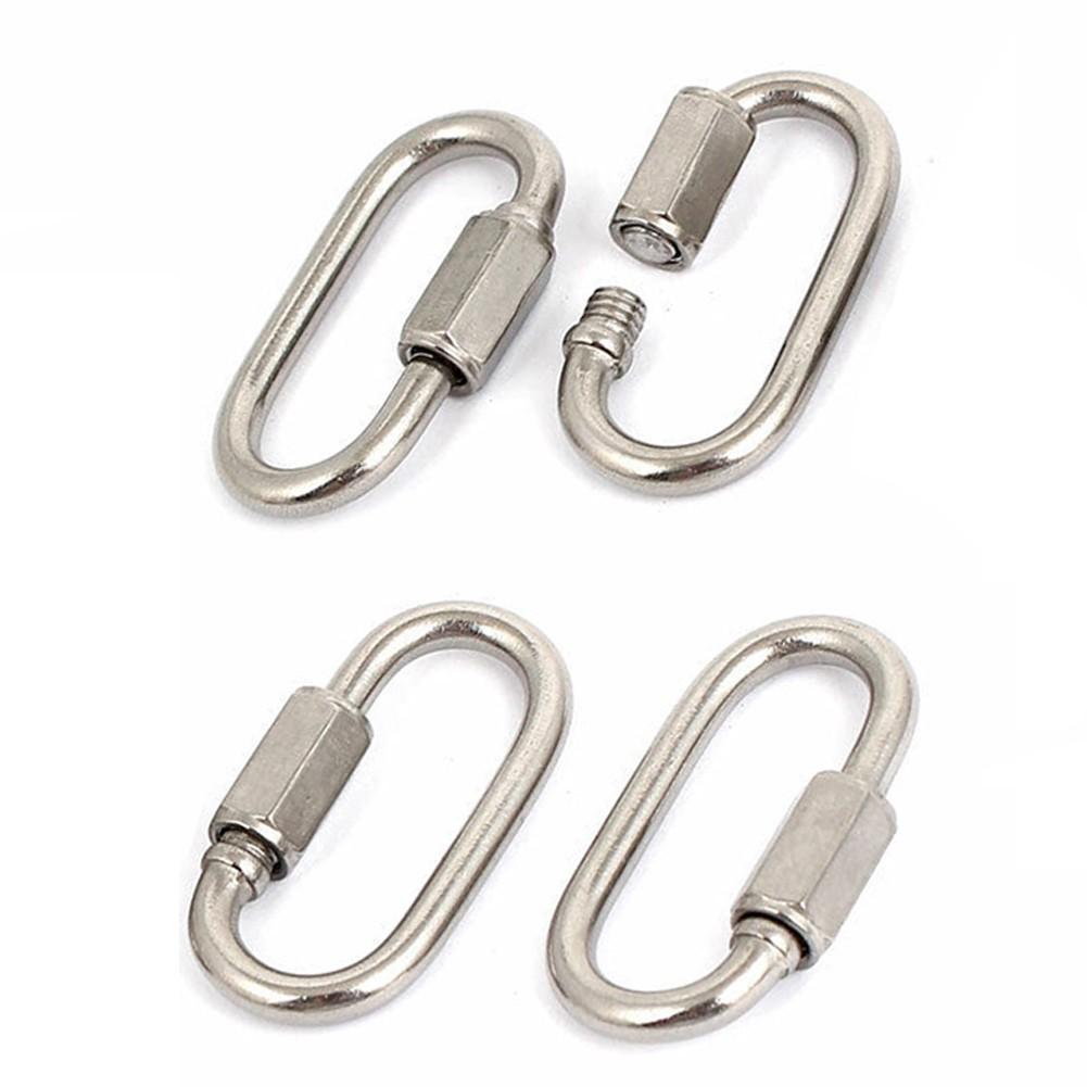 304 Edelstahl-Anschluss 4-teilig Link Lock Silber