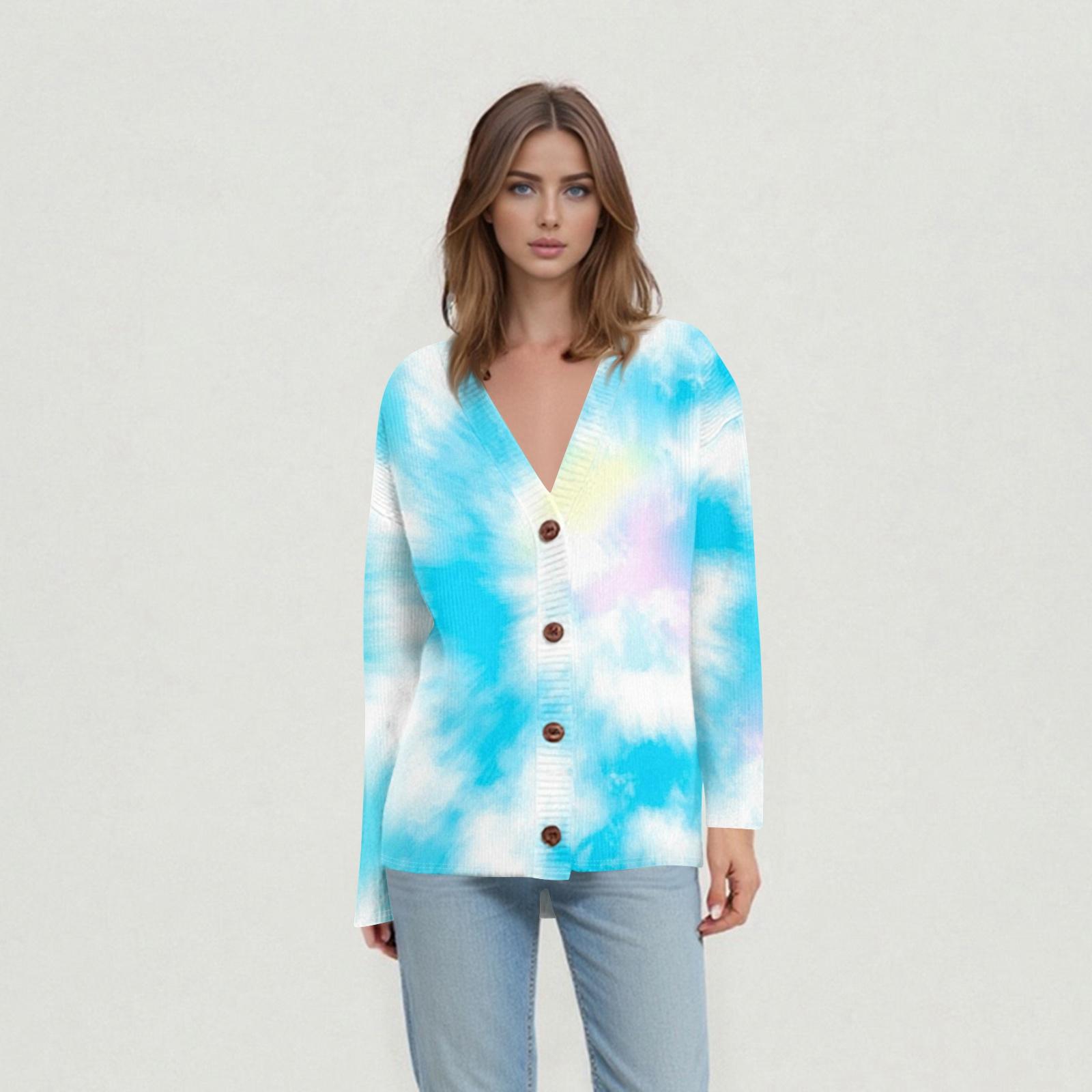 

Женские повседневные топы на каждый день Вязаный кардиган-жакет M