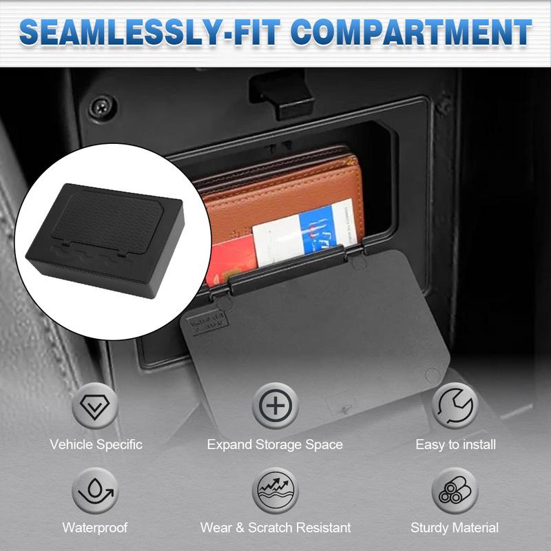 Car Armrest Hidden Multifunctional Storage Box Press Type For Mitsubishi L200 Triton 2024-2025 Interior Hidden Storage Box