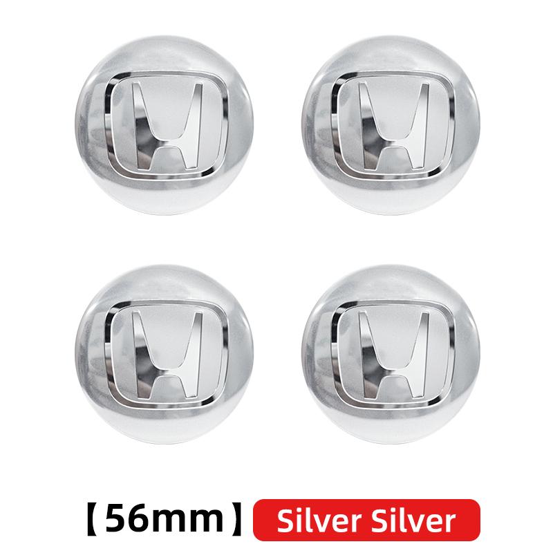 

3D 4pcs 56mm 60mm 65mm Car Wheel Center Hub Cap Stickers Decal For Honda Civic Fit Jazz Accord CRV City Odyssey Passport Pilot
