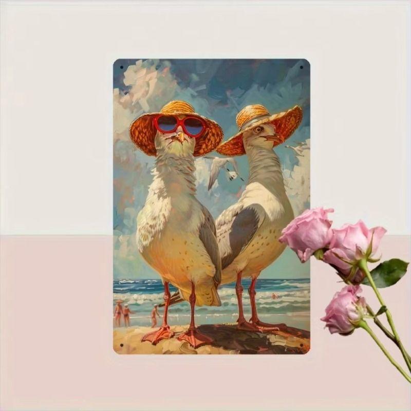 Metal Wall Art Decorative Sign Hanging Home Decor 20x30cm