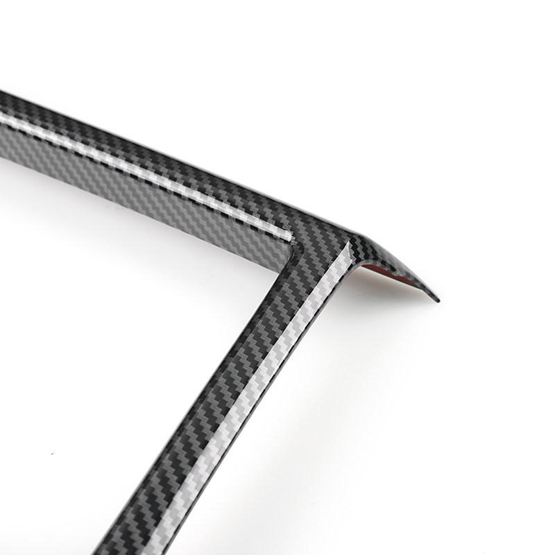 For Land Rover Discovery Sport 2015 2016 2017 2018  Cabon Fiber Texture Car Center Console Gear Shift Panel Cover Frame Trim