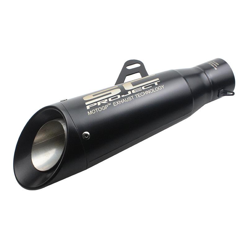 Tuyau d'échappement modifié pour moto Z900 Ninja 400 Cb650R R3 Échappement SC modifié, deuxième couche 51 mm