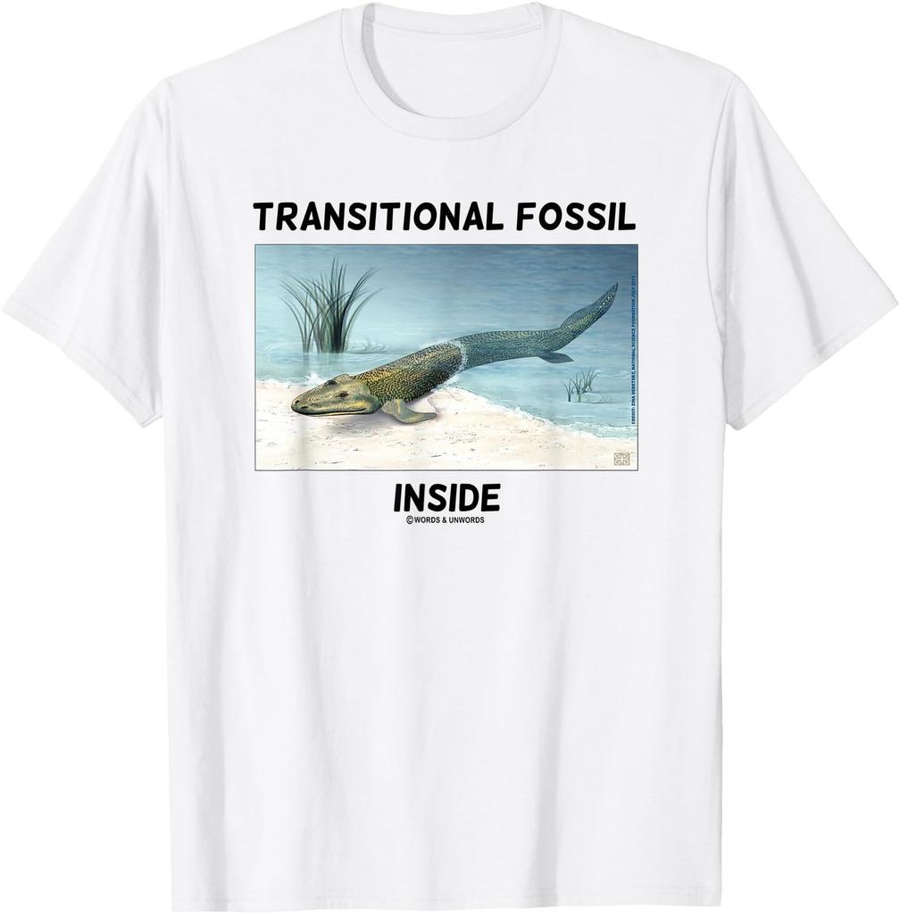 Transitional Fossil Inside Evolution Tiktaalik rosaea Humor T-Shirt