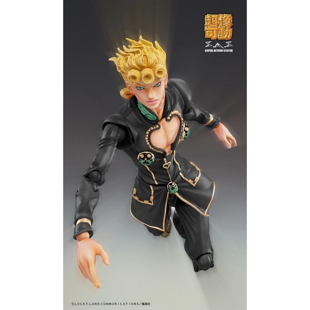 Super Action Statue - JoJo's Bizarre Adventure Part 5 "Giorno Giovanna Ver. BLACK" 150mm PVC&ABS&Nylon Painted Action Figure