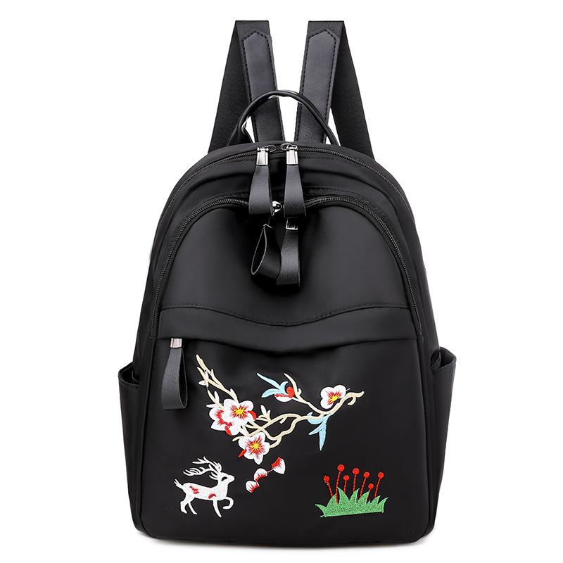 

The original niche design of the schoolbag is lightweight and waterproof, and the backpack is a tutorial backpack for class. чёрный