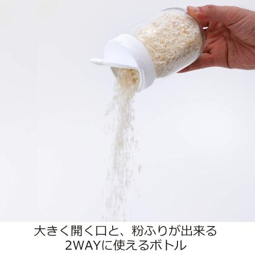 Seisho Cellarmate 2-Way Storage Jar, 320ml Glass Container with Spoon, 228168, for Sprinkling and Seasoning, Made In Japan