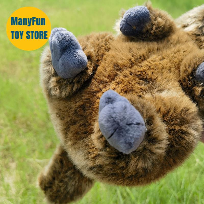 Groundhog Plush Toy, Lifelike Marmot Stuffed Animal, Realistic Land Beaver Plushie, Grassland Chuck Simulation Doll Gift
