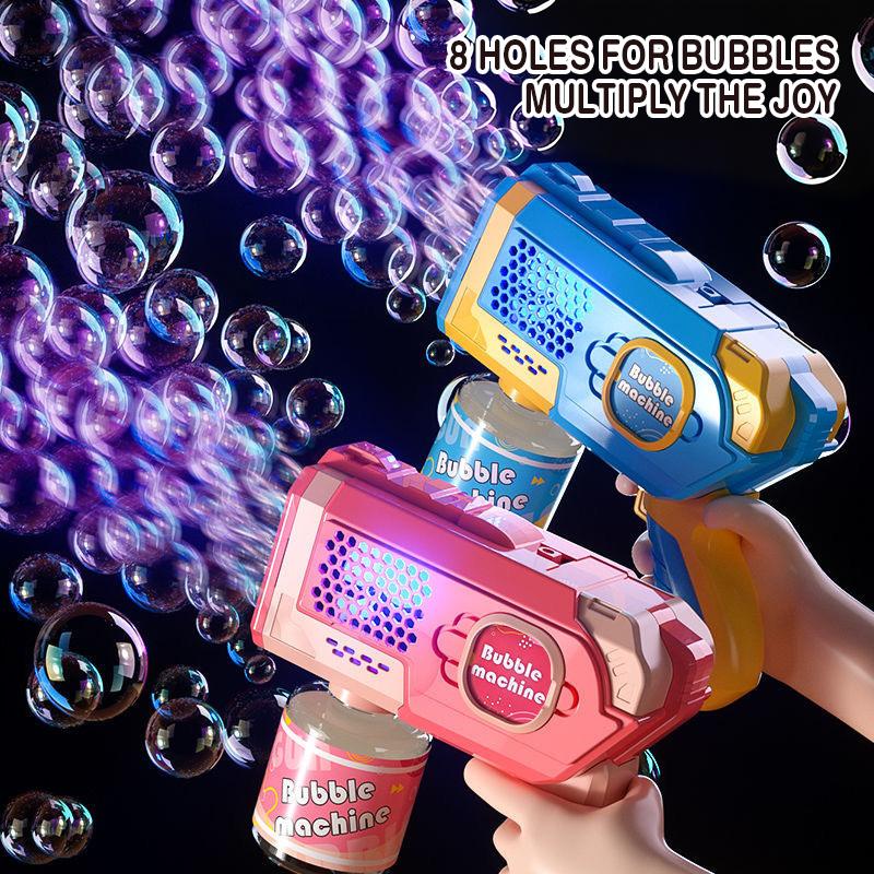 Automatic Soap Bubble Gun Handheld Electric Bubbles Machine for Girls Boys Children Kids Children's Day Gift Wedding Garden Toys
