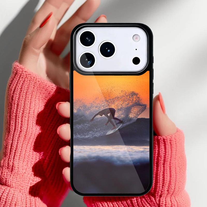 Surfing Wave Soft Phone Case for iPhone 17 Air 16e 15 14 13 Pro Max Back Cover for 12 11 Pro Coque