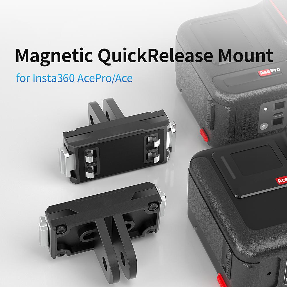 Magnetic Quick Release Mount Portable ABS Plastic Adapter Bracket For Insta360 Ace/Insta360 Ace Pro Sports Camera Accessories