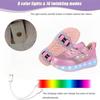 Boys Girls Roller Shoes LED Light Up USB Charging Children Roller Skate Casual Skateboarding Shoes Sports Shoes Kids Sneakers