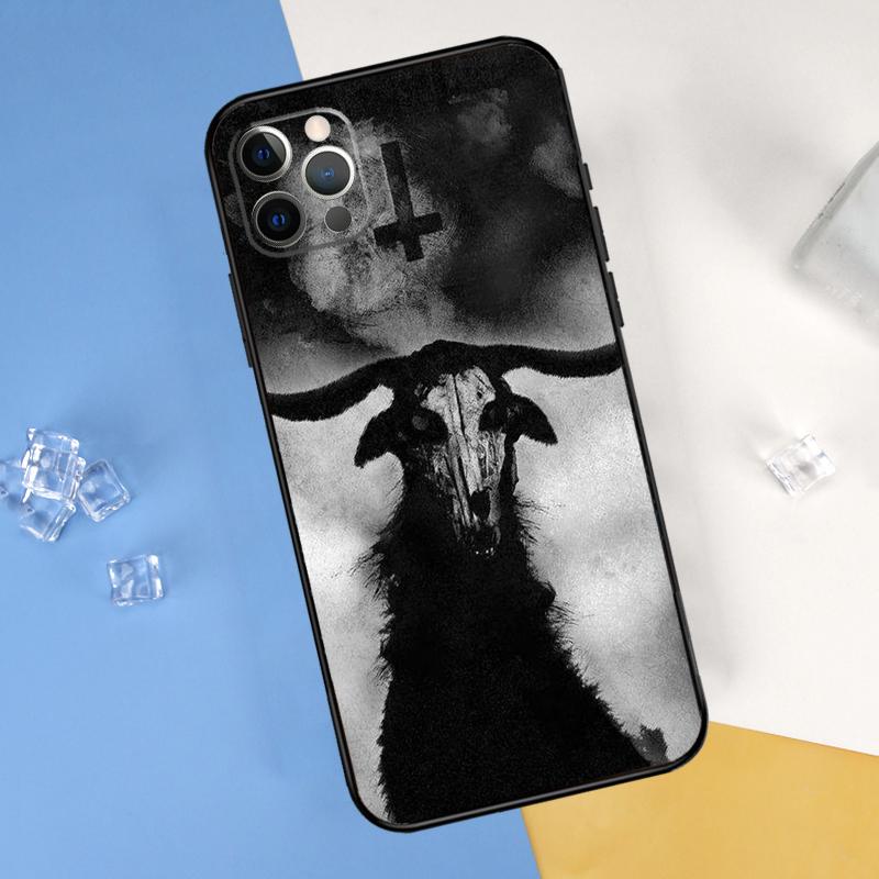 Gothic Witch Satan Phone Case For iPhone 16 15 13 11 12 14 Pro Max Mini X XR XS Max Plus Soft Cover