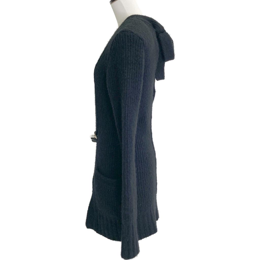 FETICO [23AW] FTC234-0704 WOOL CASHMERE KNIT CARDIGAN Wool cashmere knit tops 1 blackUsed