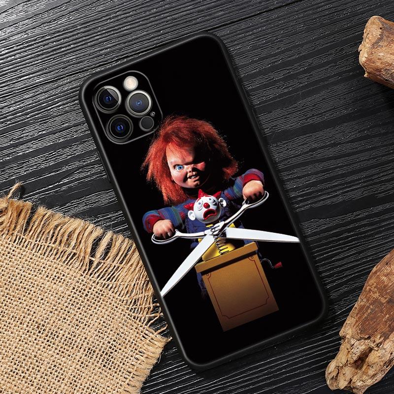 

Horror Scary Chucky Doll Funda For iphone 14 Case For iPhone 15 11 12 13 Mini 14 Pro Max XS X 7 8 15 Plus SE2020 Case Soft Cover iPhone 13 Pro