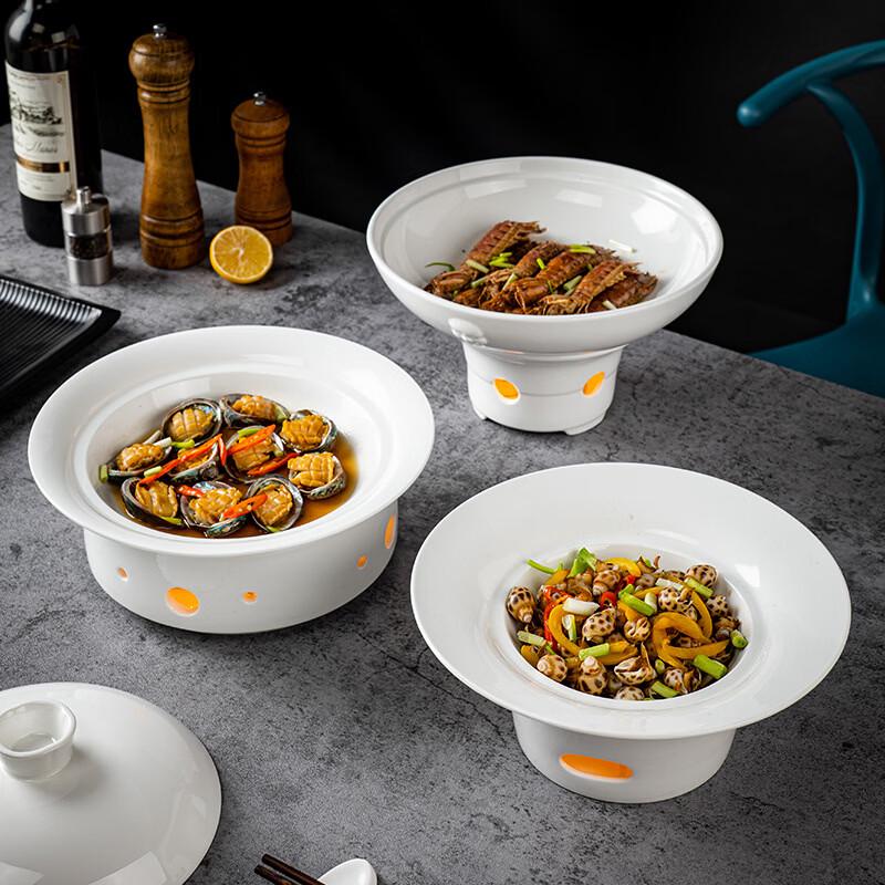 Jinmeili Round Ceramic Warming Serving Dish