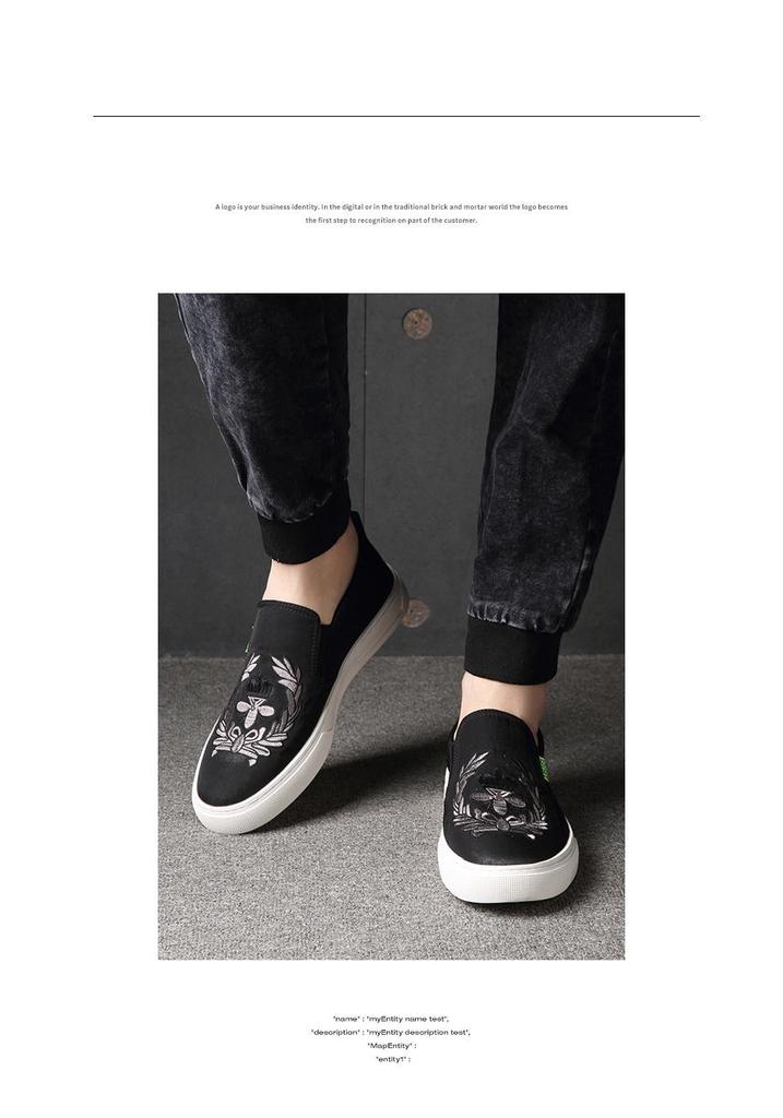 Korean Style Men's Trendy Loafers: Breathable Mesh, Embroidery, Slip-on Casual Shoes for Spring & Autumn.