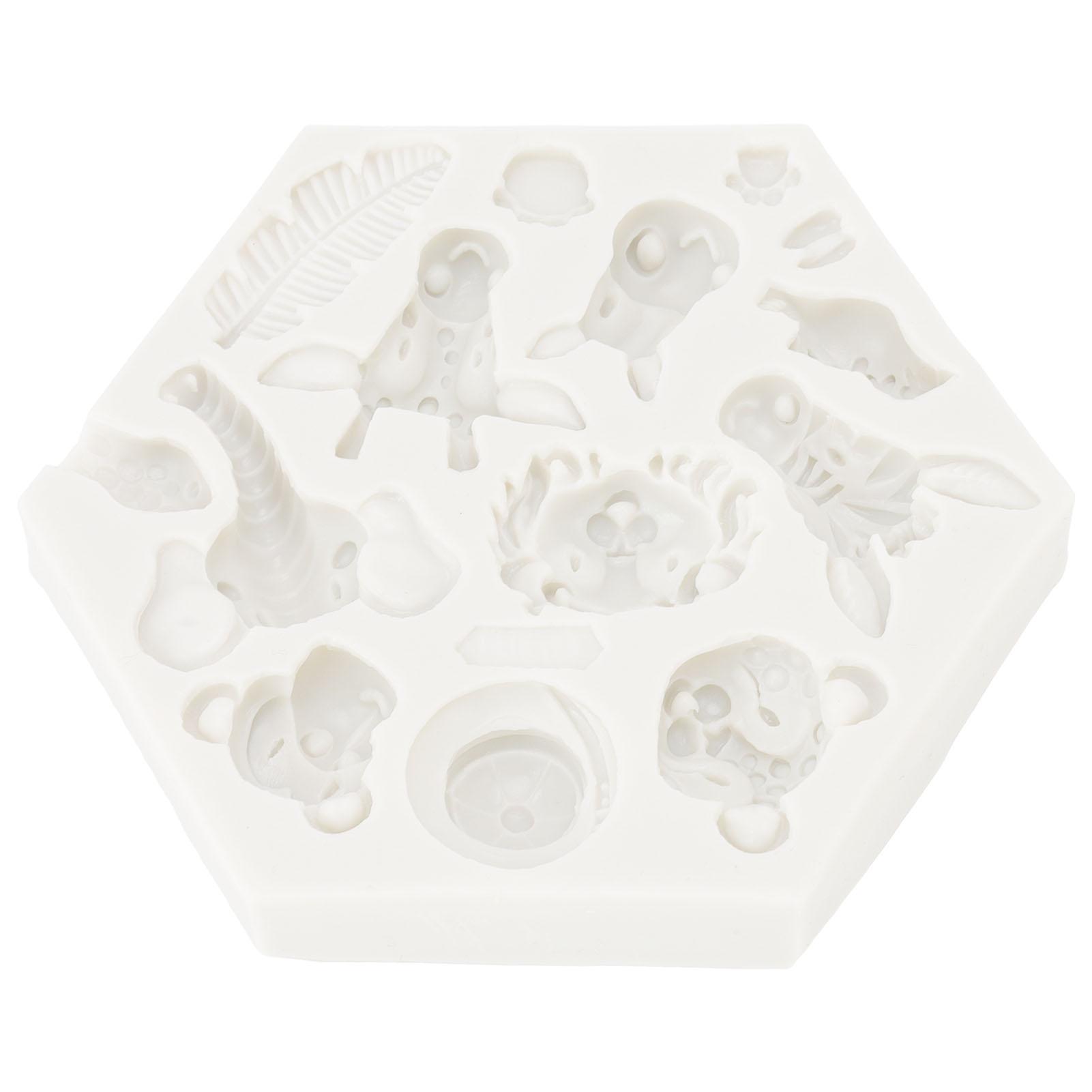 

Силиконовая форма Милая форма животного Легкая выемка Гибкая мягкая форма для выпечки для DIY торта, мастики, шоколада 951 Серый