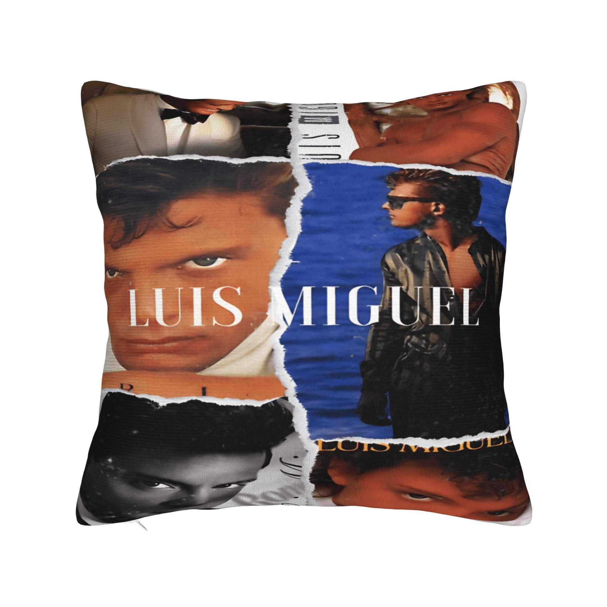 Pillow Cover Singer L-Luis M-Miguel Tour Eras  Vintage Pillow Case For Office Car Home Decor Pillowcases 12x12Inch