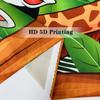 Animal Curtains Rod Pocket Kids Boys Girls Forest Giraffe Lion Elephant Monkey Zebra Rhinoceros Jungle Zoo Print Pattern Window