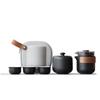 ZhuiJia White Pottery Portable Travel Tea Set