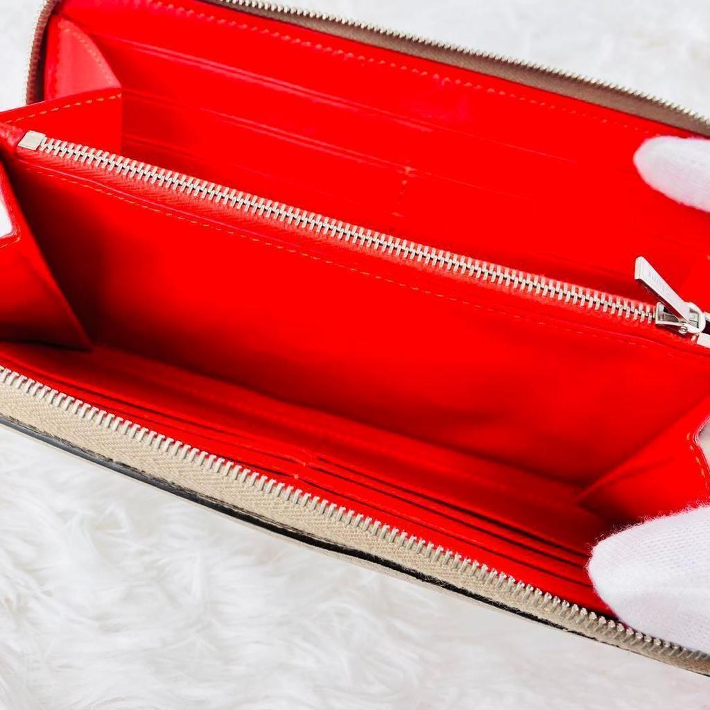 Used CELINE long wallet, beige, women's accessories