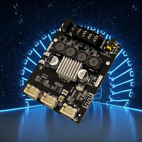 Audio Amplifier Board Module with Bass And Treble Adjustment ZK-502T Pre-Amplifier Board for Stereo Systems 50W*2 High-Fidelity Sound Overheating