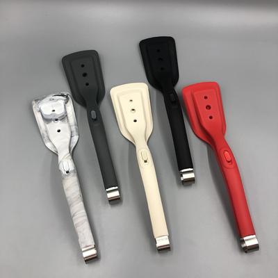Spatole e pinze in silicone 2 in 1, pinza multiuso per barbecue con blocco per pane e bistecca