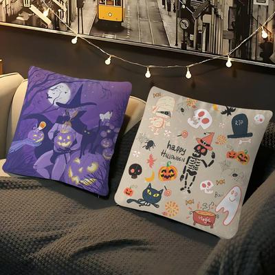 Art Halloween Pillowcase Toon Gift Cushion Cover Bedroom Home Sofa Chair Seat Decor Pillow Case