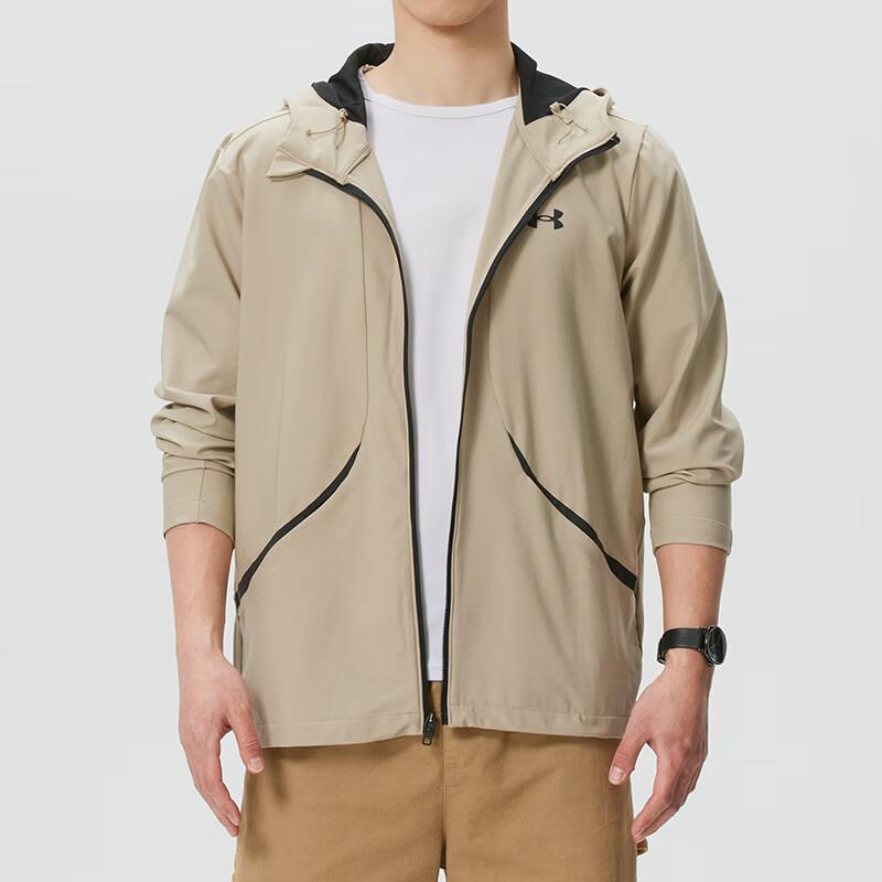 Under Armour Windproof Fashion Woven Hooded Jacket Men Jackets 6014621-299