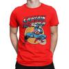 Vintage Captain America Vintage  T-Shirts Men 100% Cotton T Shirts Disney Short Sleeve Tee Shirt Plus Size Clothing