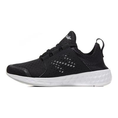 NB Cruz Comfortable Versatile Fabric Synthetic Leather Low-Top Casual Running Shoes Women Sneaker Black White WCRUZBK
