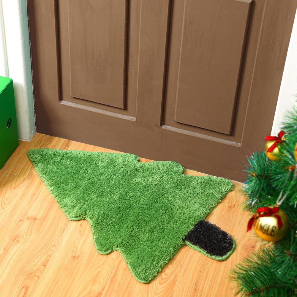 Christmas Special-shaped Imitation Cashmere Carpet Living Room Mat Bedroom Easy To Take Care of Bedside Blanket