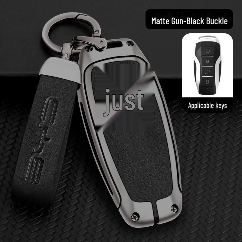 BYD Key Case Metal Shell: Anti-Lost Protection for Song PRO, Han, Tang, Song PLUS, Song MAX, Qin PRO Models.