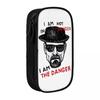 New Walter White I AM THE DANGER Pencil Cases Breaking Bad Pencilcases Pen Box Large Storage Bag School Zipper Stationery