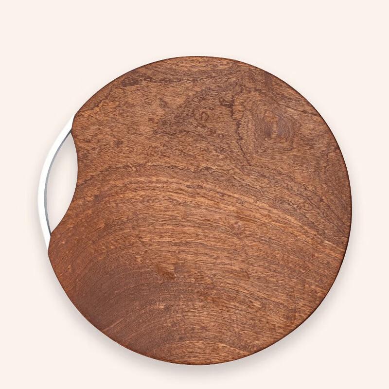 

Wutuo Black Ebony Wood Round Cutting Board