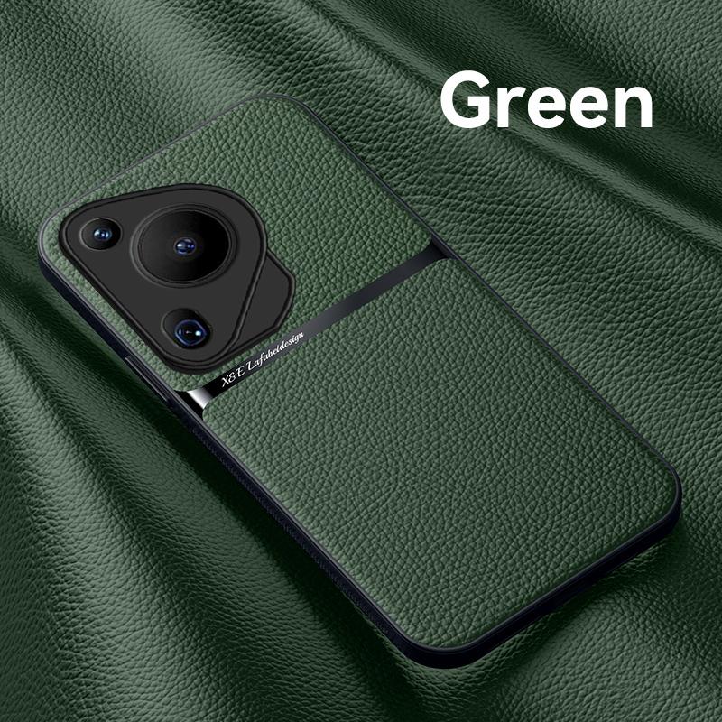 Huawei Pura 70 Pro+ tokhoz, bőr kameravédő burkolathoz Hauwei Pura70 Ultra P70 Pro Plus autómágneses tartó puha váz Coque