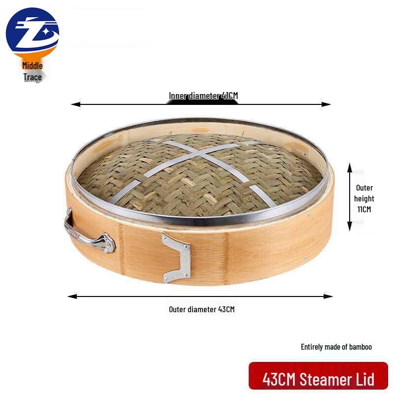 Zhongji Commercial Large Bamboo Steamer Lid 43cm