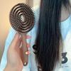 Boar Bristle Round Detangling Hair Brush Volumizing Scalp Massage Tool 1Pcs for Home Salon Daily Hair Care