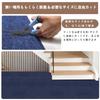 Piiyoow Punch Tile Carpet, 4545 cm, 40 pieces, Navy, 5mm thick, Strong adhesive, Non-slip