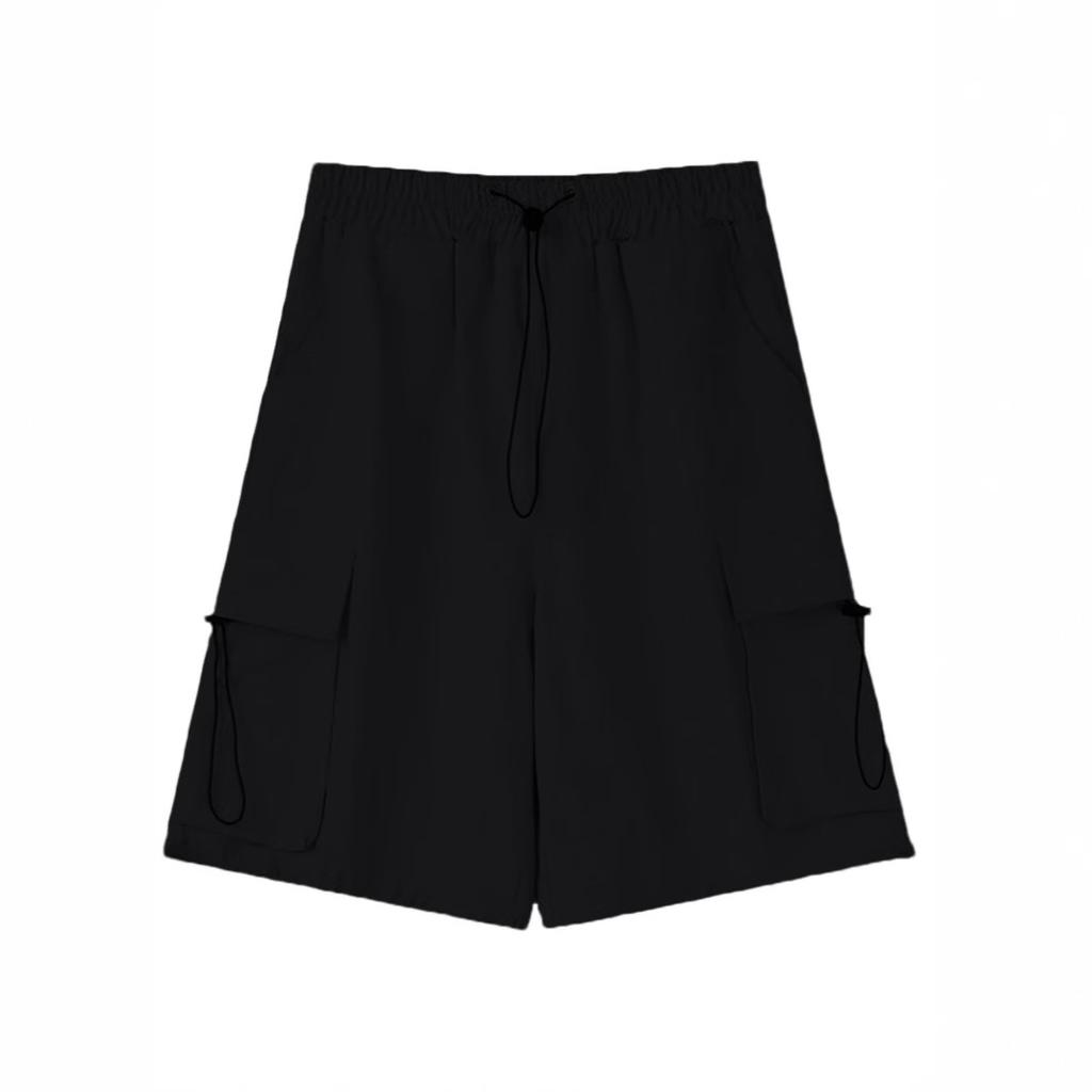 Women's Summer Thin Cargo Shorts 2026 New Loose Casual Wide-Leg Knee-Length Pants