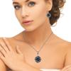 Tanzanite Set Jewelry Quartz  Gemstone Pendant 18-20'' Necklace