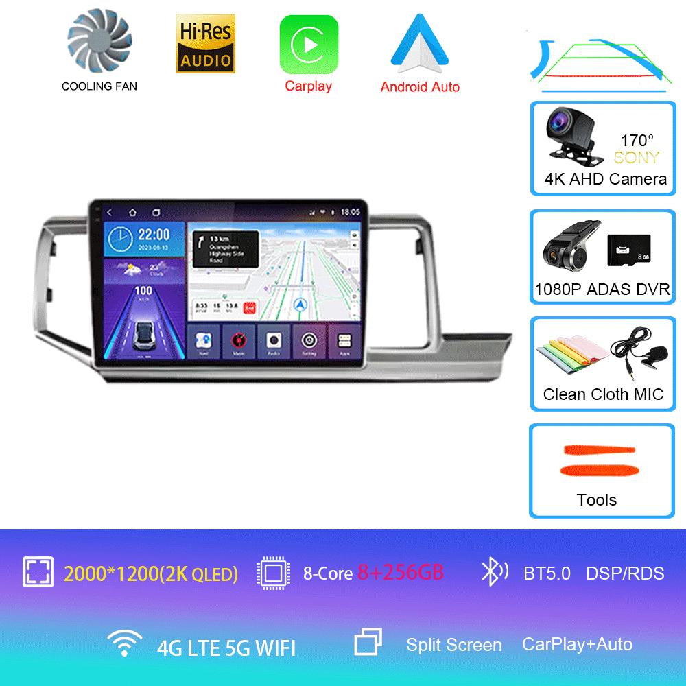 For Honda Stepwgn RHD 2009 - 2015 Android 14 Car Radio GPS Navi Multimedia Video Player Stereo Carplay Auto QLED DSP 2din DVD