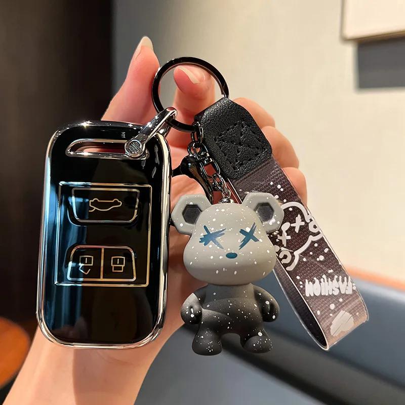 Fashion Tpu Key Fob Cover Smart Case Protect Fit For Chery Auto Tiggo 4 3 Gx Arrizo 5 Tiggo 7 8 Auto Flip Key Fob Housing Auto Accessories Cover