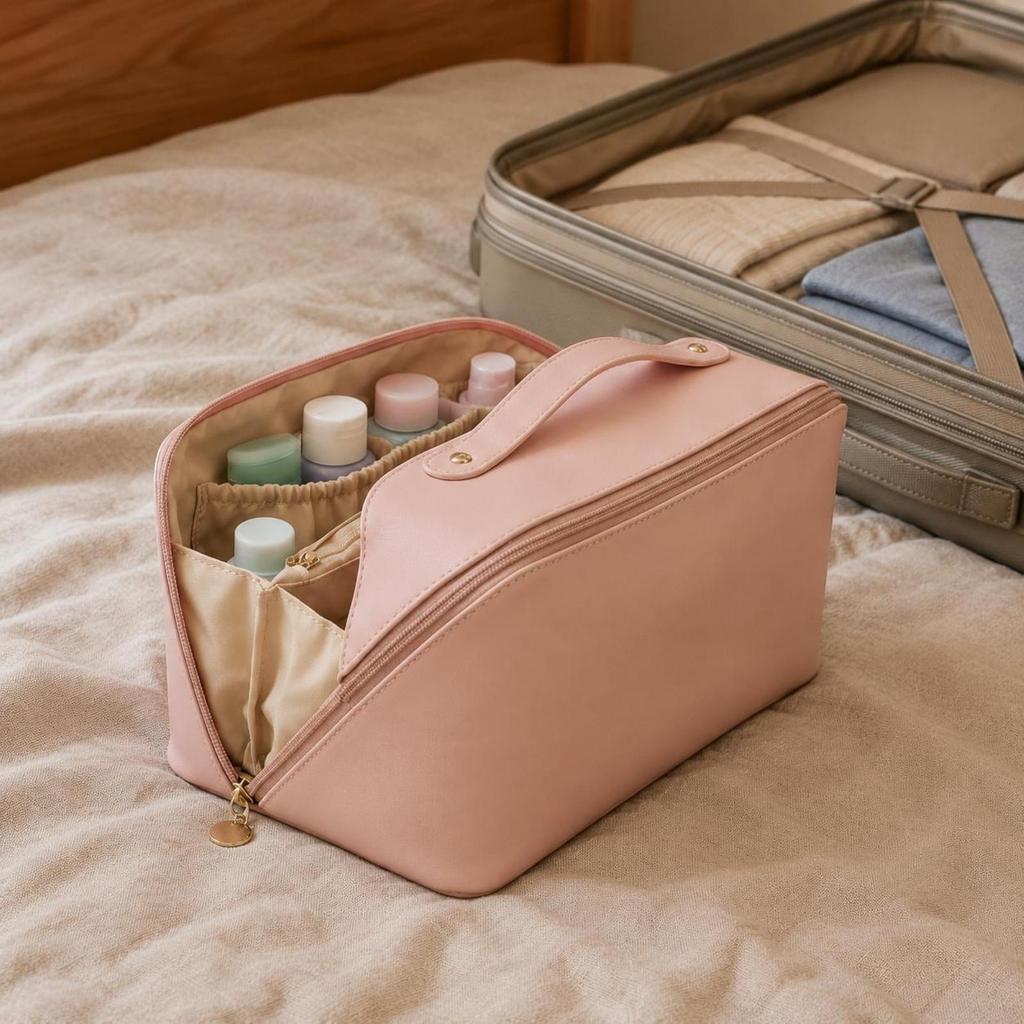 Waterproof Travel Cosmetic Bag Large Capacity Makeup Organized
